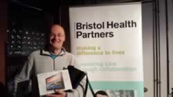 Rinaldo Tempo wins the Lenovo tablet at the Make It Bristol event