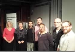 The judging panel and development fund winners at the Make It Bristol event