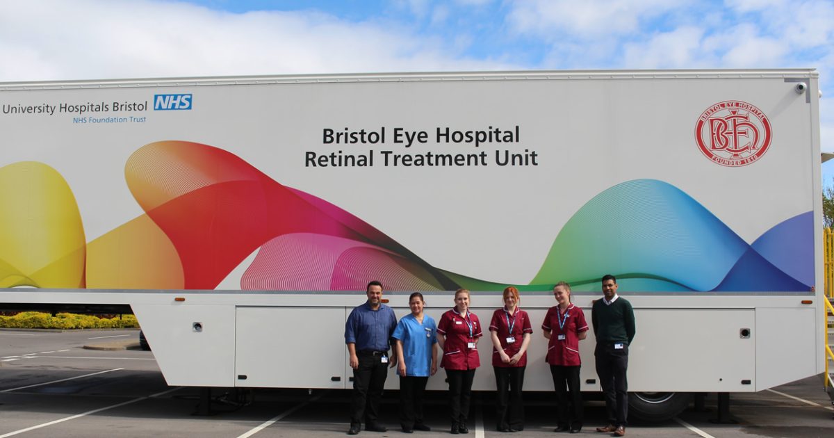 Bristol Eye Hospital specialist treatment unit launched outside